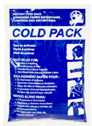 SINGLE USE INSTANT COLD PACK 10 x 6 (SQUEEZE TO USE)