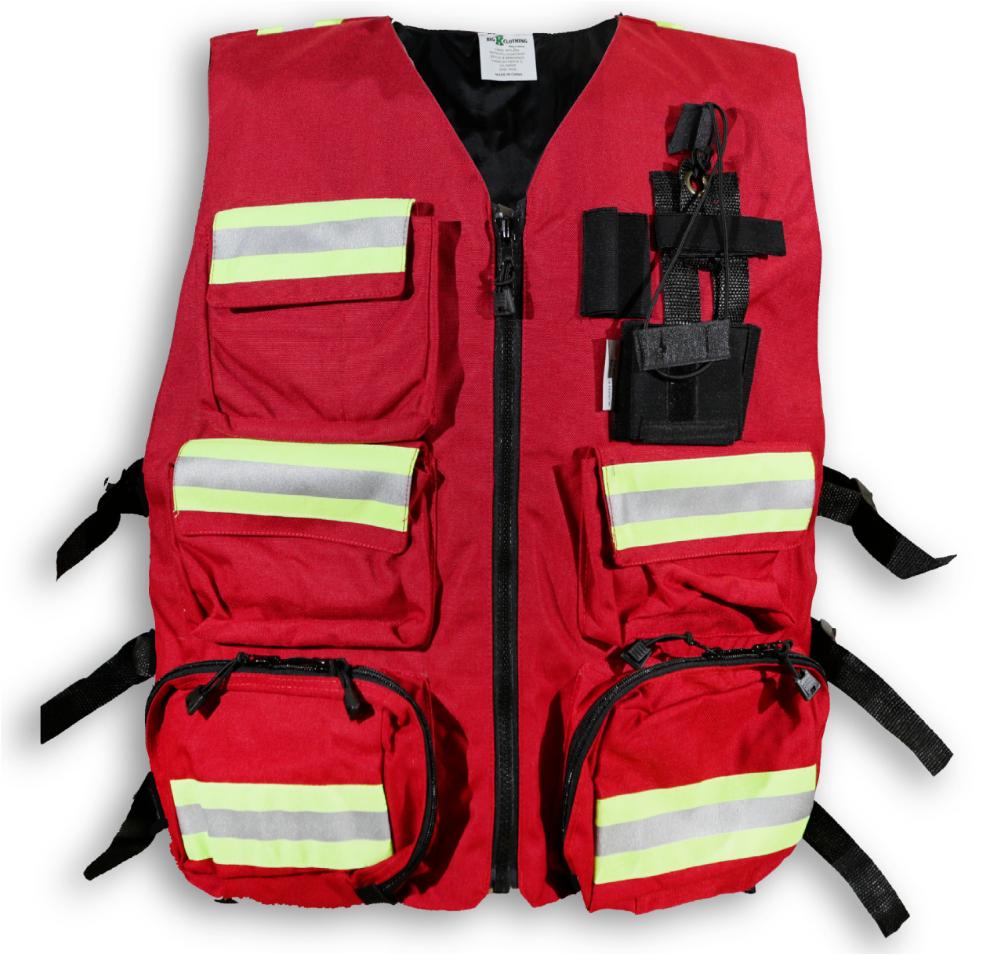 FIRST AID RESPONDER VEST RED ONE SIZE