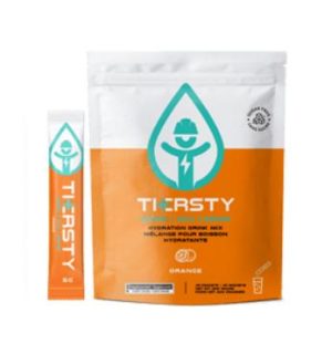 THERSTY ORANGE SUGAR FREE AND CAFFEINE FREE  HYDRATION DRINK 40/BAG