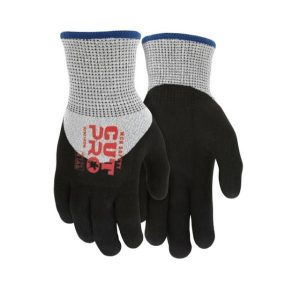 CUT PRO HYPERMAX 3/4 SANDY FOAM NITRILE DIPPED 13 GAUGE WINTER LINED GLOVE CUT A5, ABR 3, PUN 3