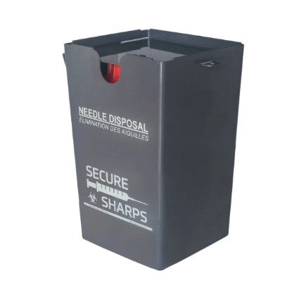 CT4 METAL LOCKABLE NEEDLE SHARPS CONTAINER