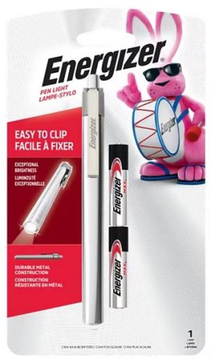 ENERGIZER PENLIGHT STAINLESS STEEL 35 LUMENS 20- HOUR RUN TIME (30FT BEAM)