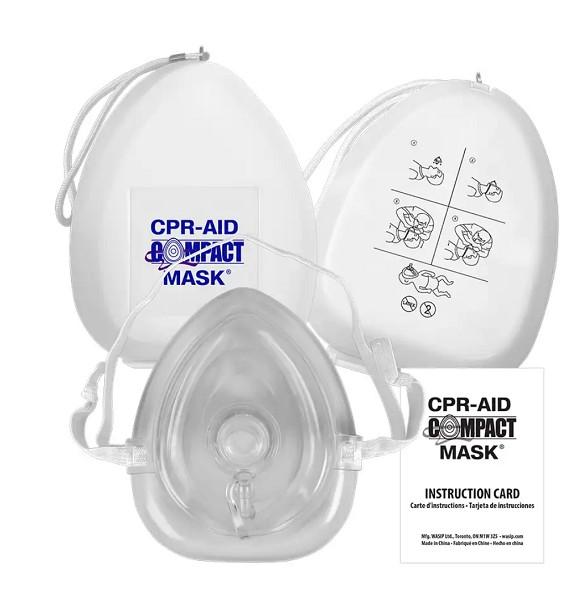 CPR POCKET MASK WITH 02 INLET ONE WAY VALVE AND CARRY CASE