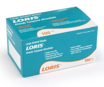 ALCOHOL PREP LRG 2PLY 1.58"x 1.73" BOX/100