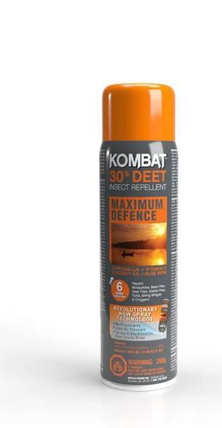 KOMBAT INSECT REPELLENT AEROSOL 200G CAN 30% DEET