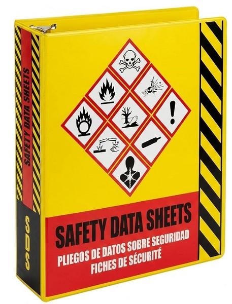 SAFETY DATA SHEET 1 1/2" 3 RING BINDER (ENGLISH, SPANISH, FRENCH)